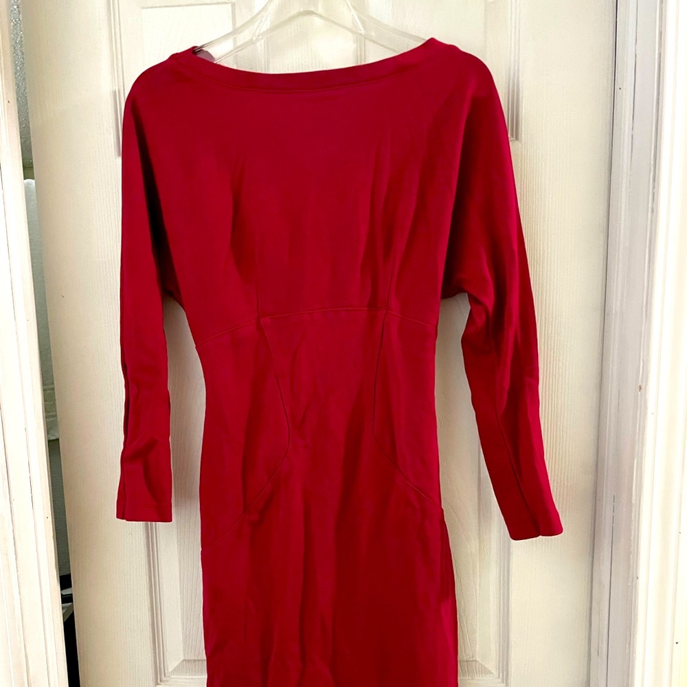 Laura Byrnes Pinup Couture Black label red wiggle dress.
